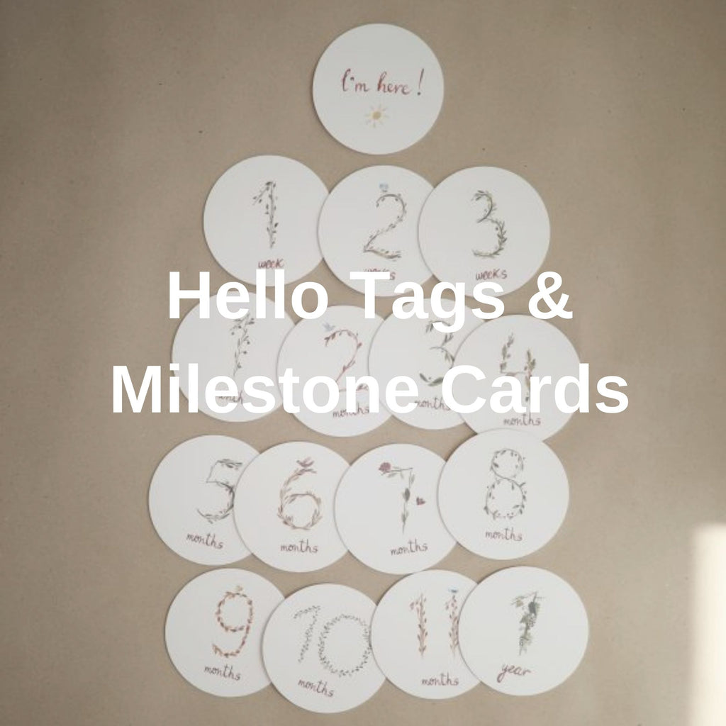 Hello Tags and Milestone Cards