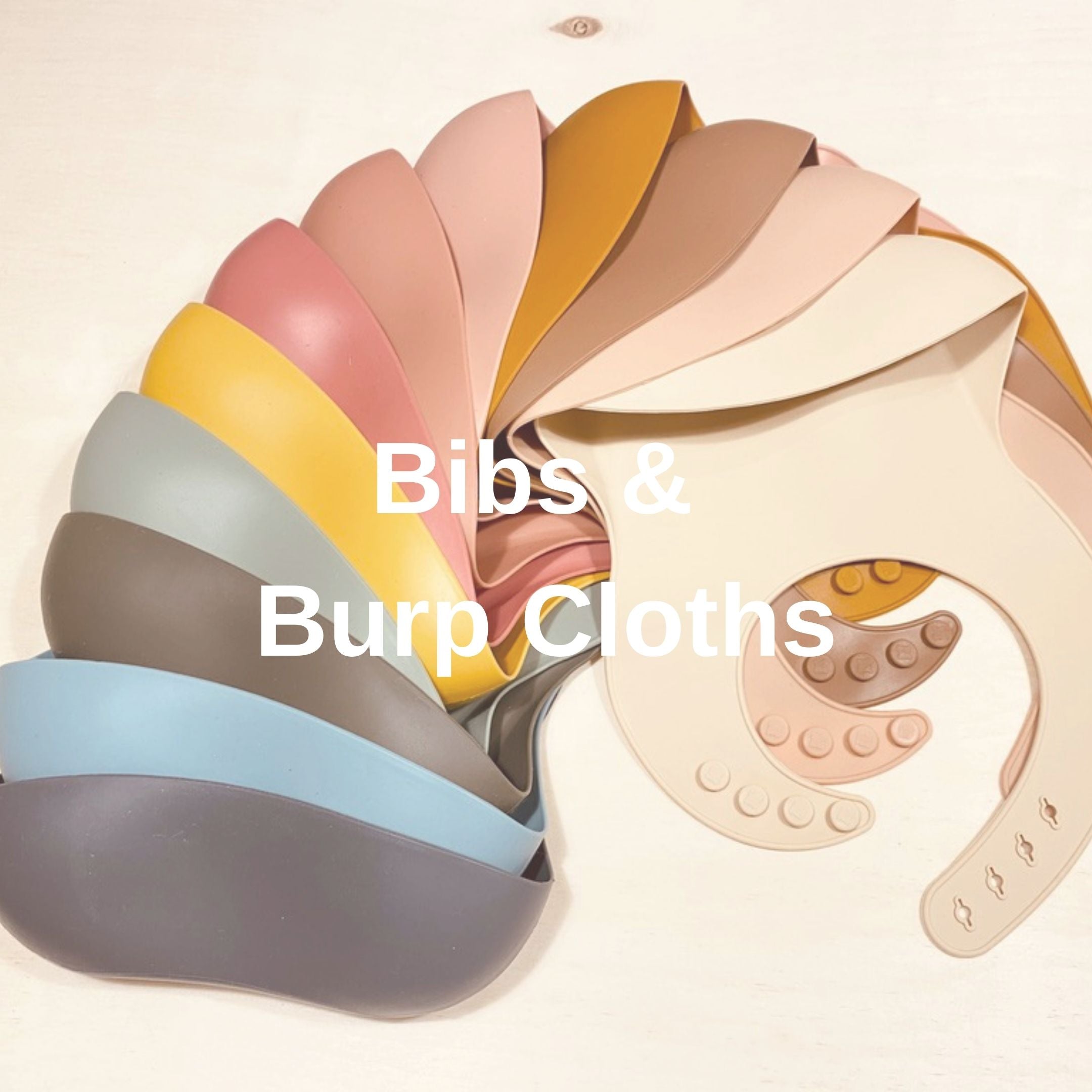 Silicone Baby Bibs in multi colours