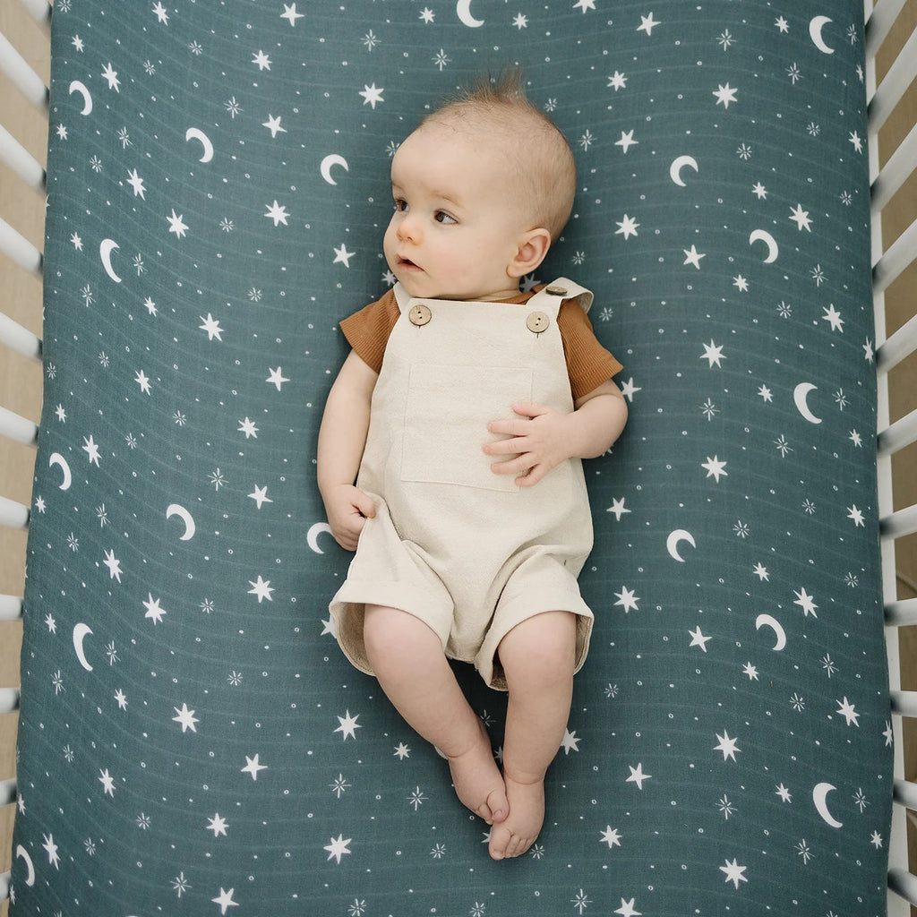 Oatmeal Short Linen Overall