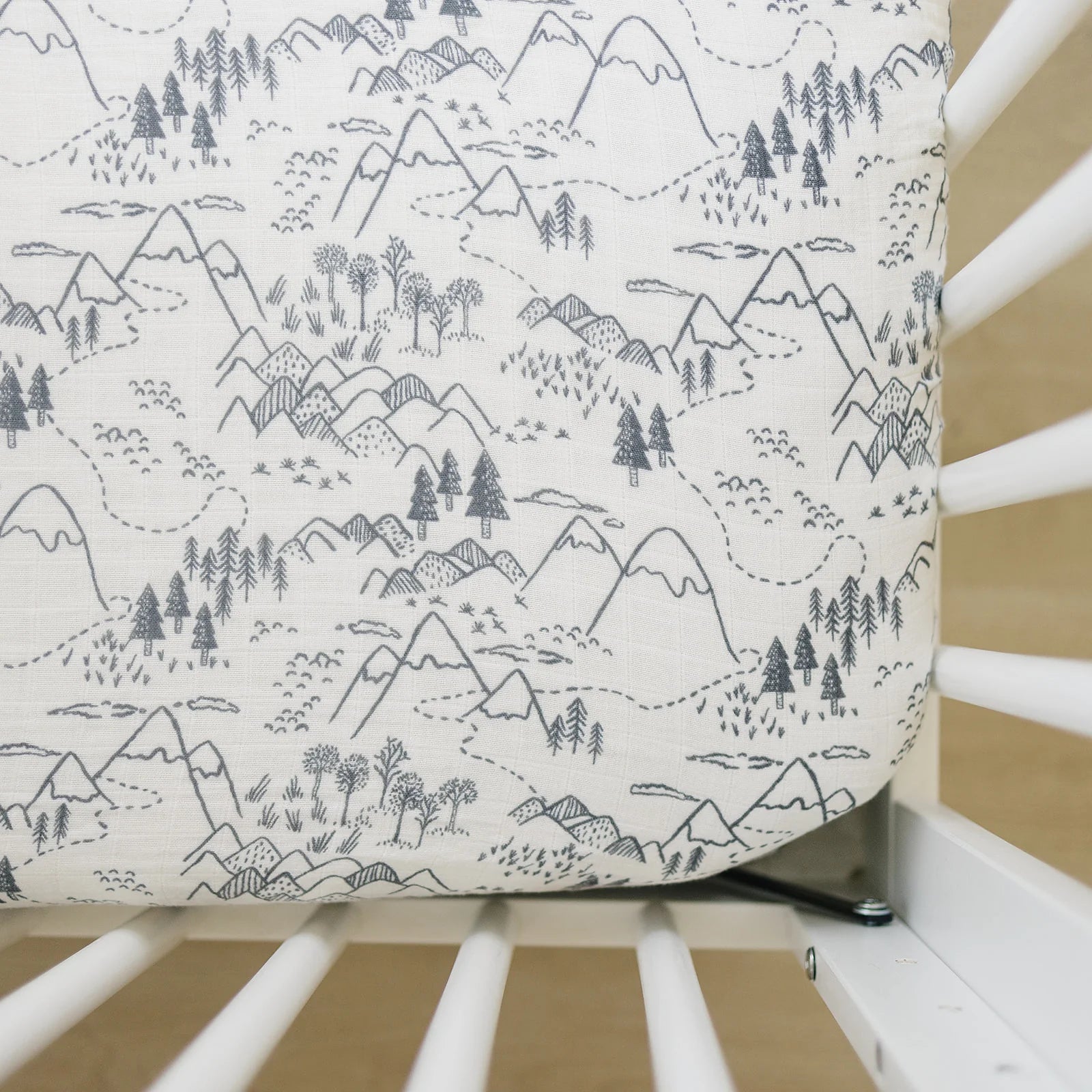 Muslin Crib Sheet - Summit
