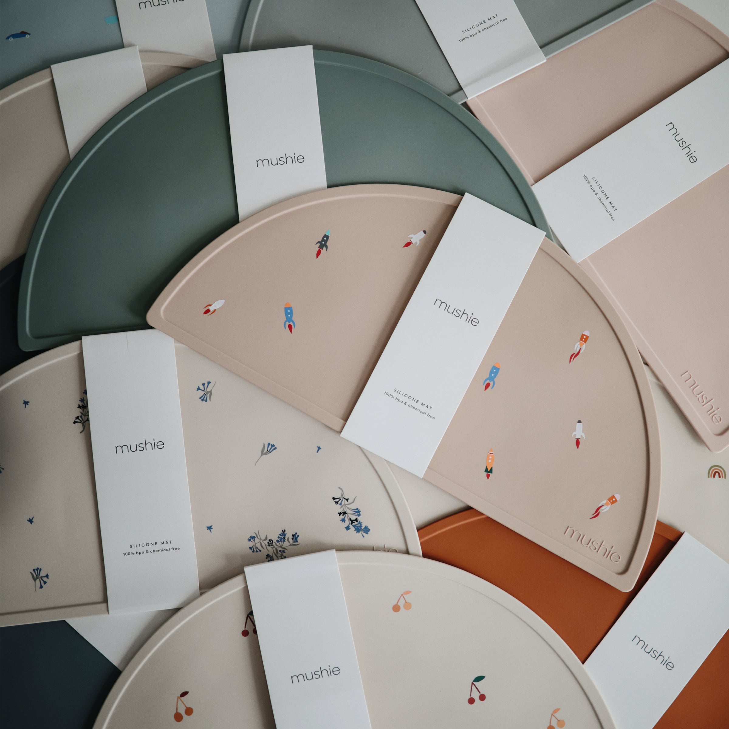 Silicone Place Mat - Rocket Ships