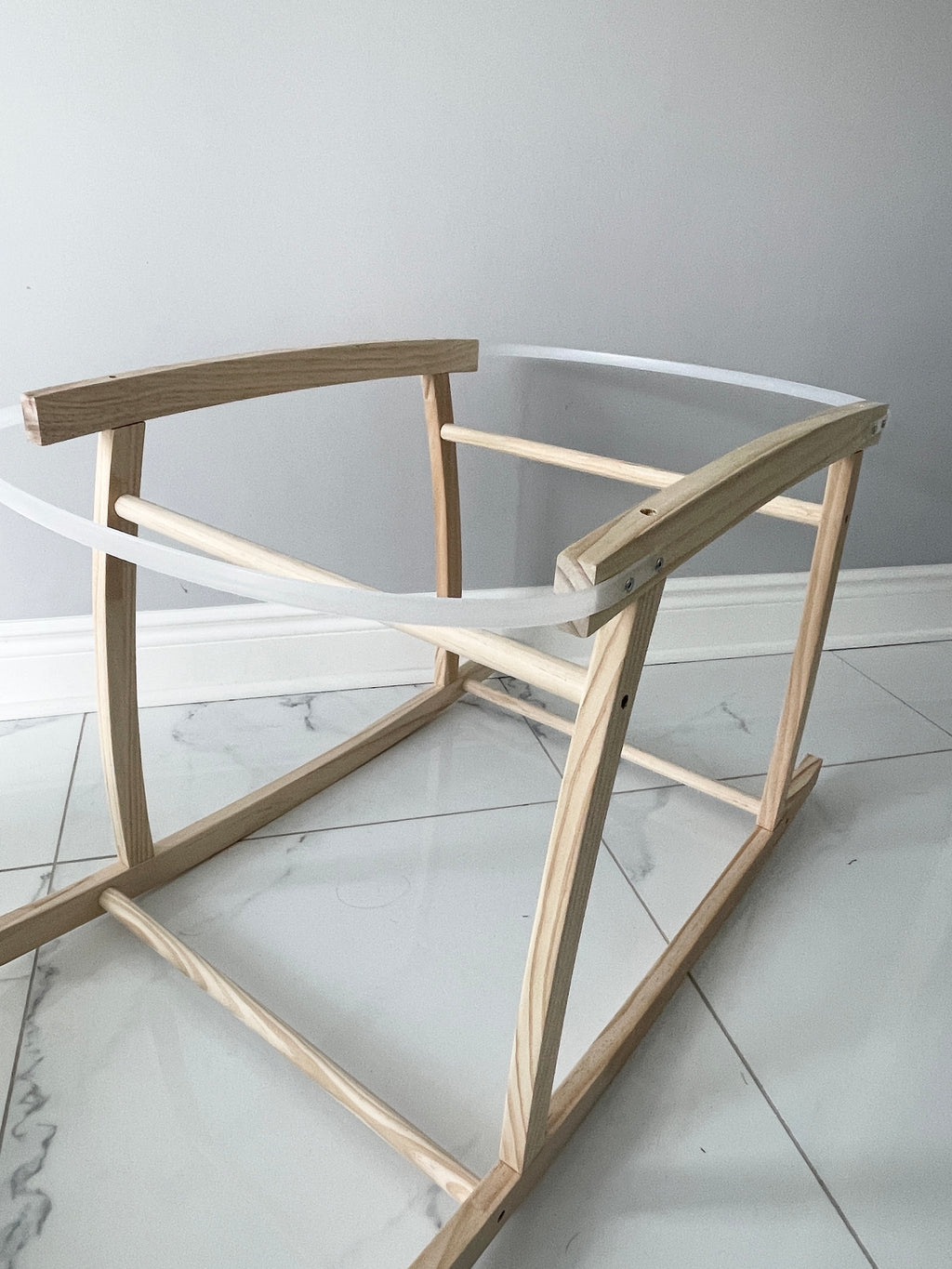 Macrame Moses Basket Stand
