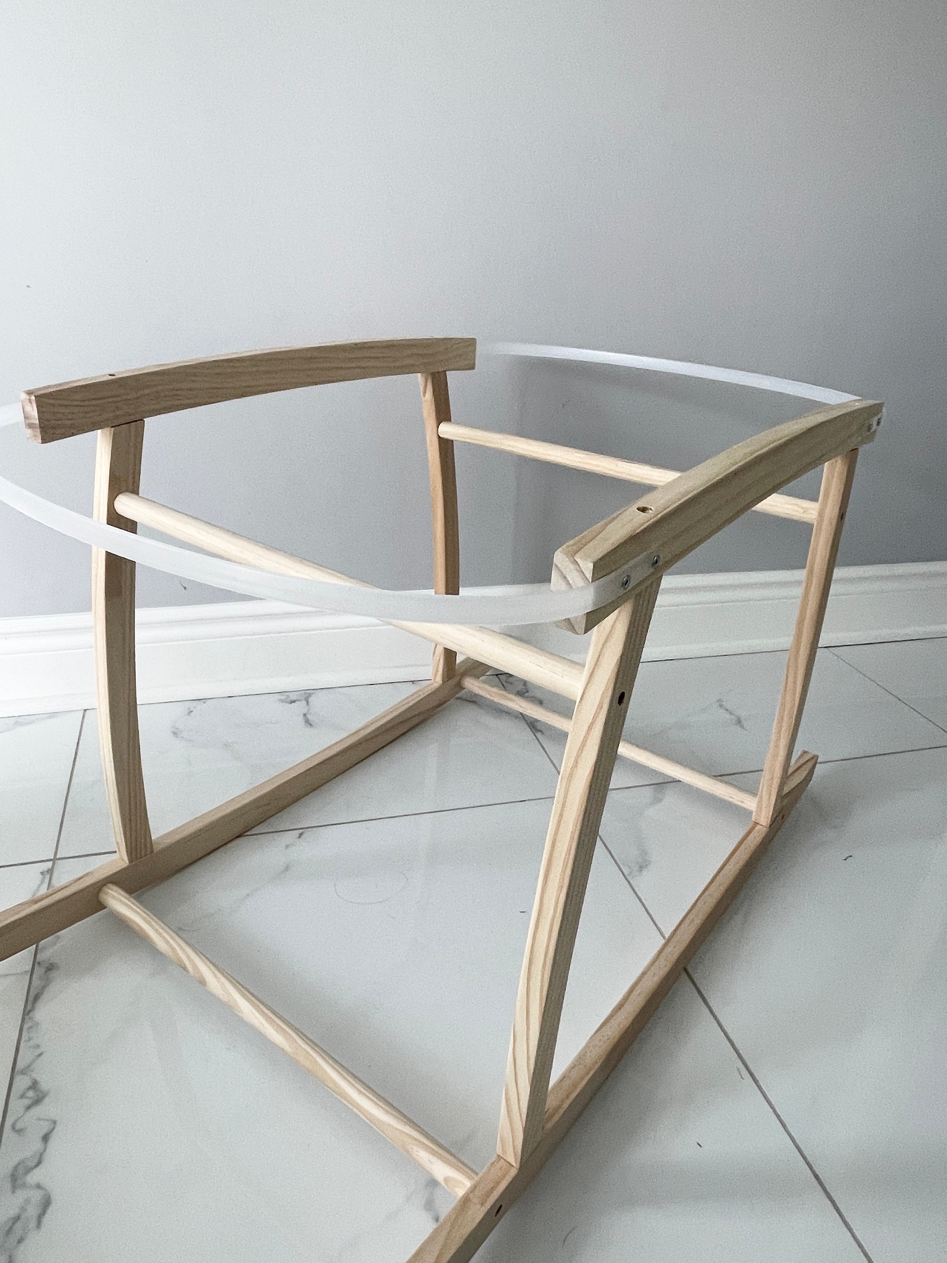Macrame Moses Basket Stand