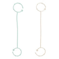 Adjustable Silicone Strap 2-Pack - Cambridge Blue/Shifting Sand