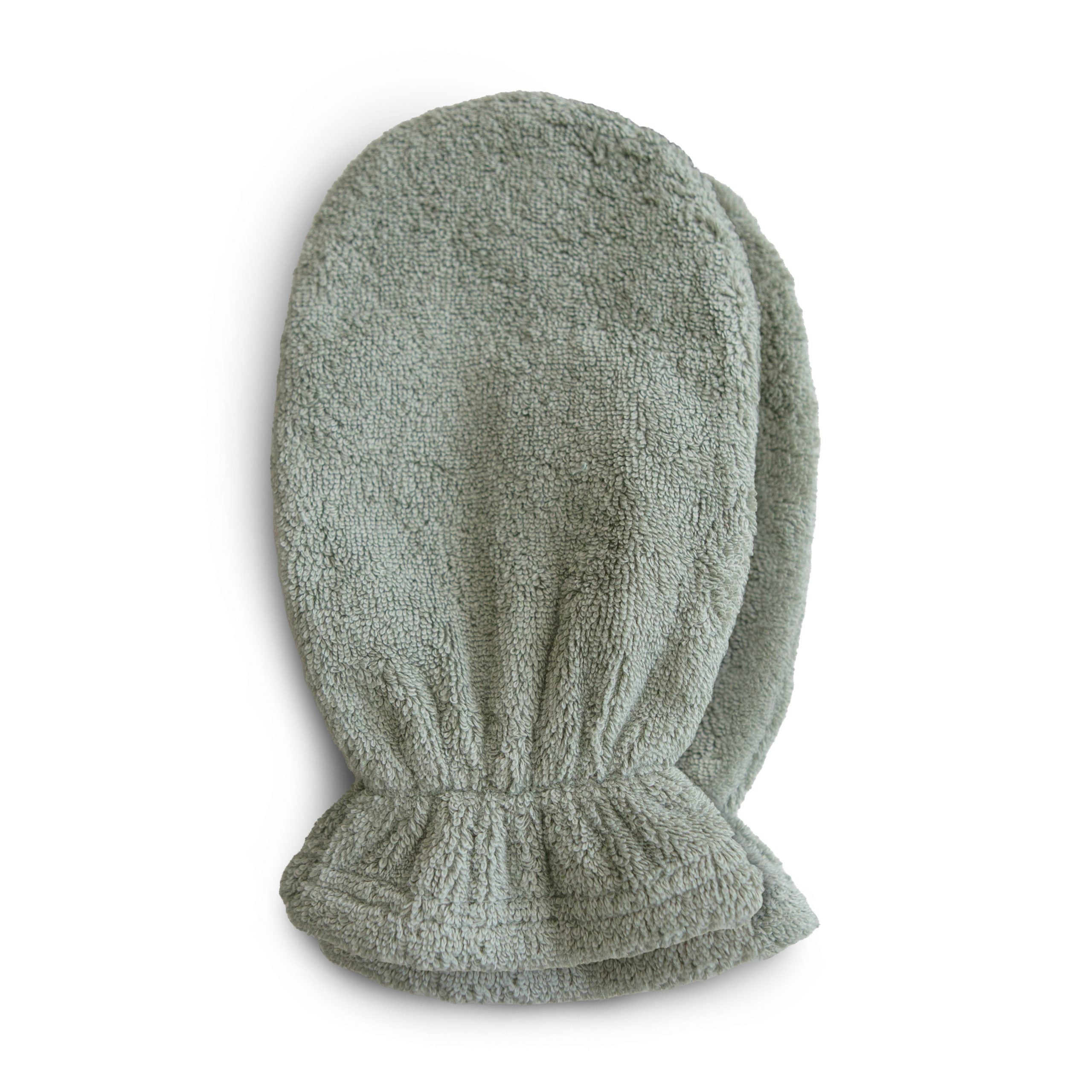 ORGANIC COTTON BATH MITT 2-PACK (MOSS)