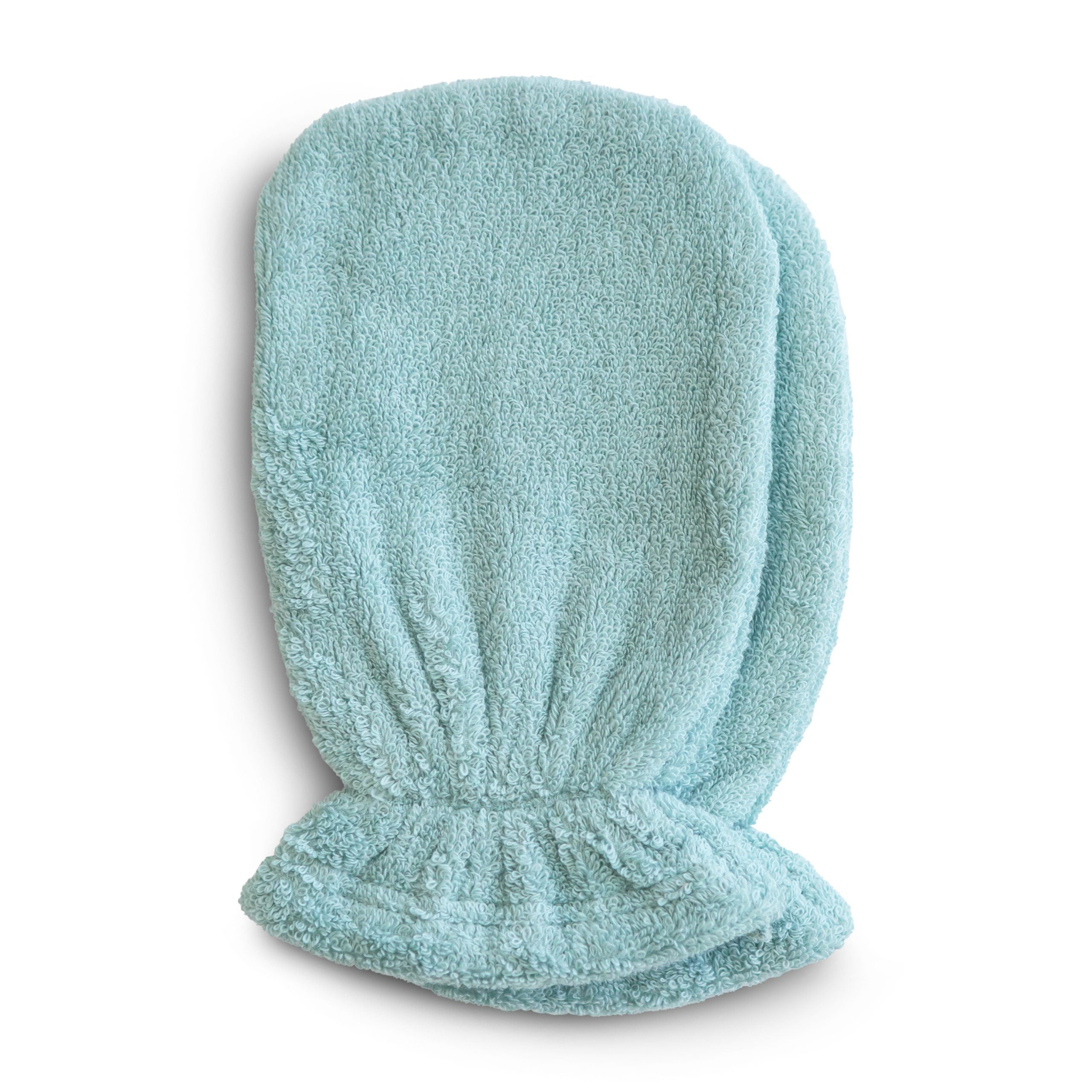 ORGANIC COTTON BATH MITT 2-PACK (SEA MIST)