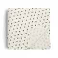 MUSLIN SWADDLE BLANKET ORGANIC COTTON - BLACK DAISY