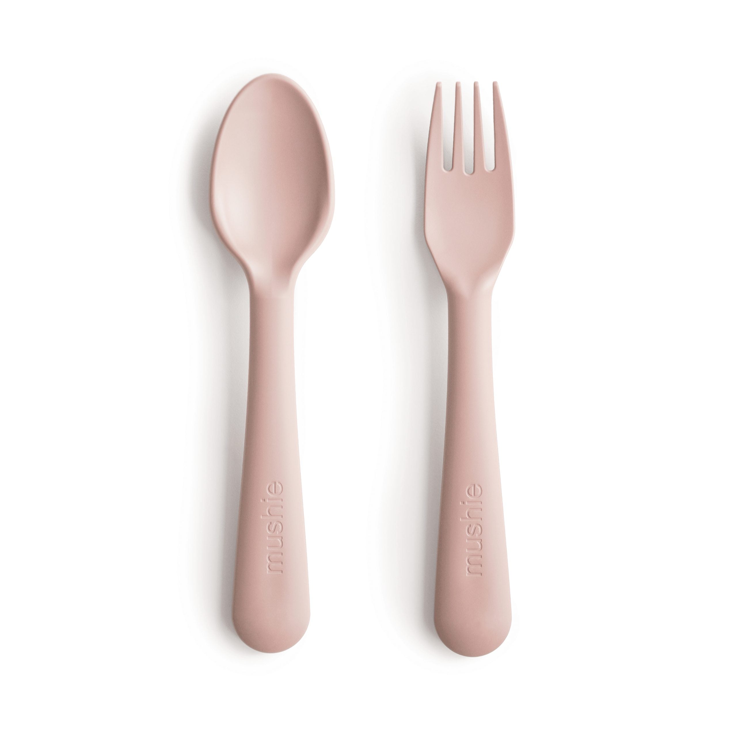 Dinnerware Fork & Spoon Set - Blush