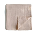 MUSLIN SWADDLE BLANKET ORGANIC COTTON - BLUSH