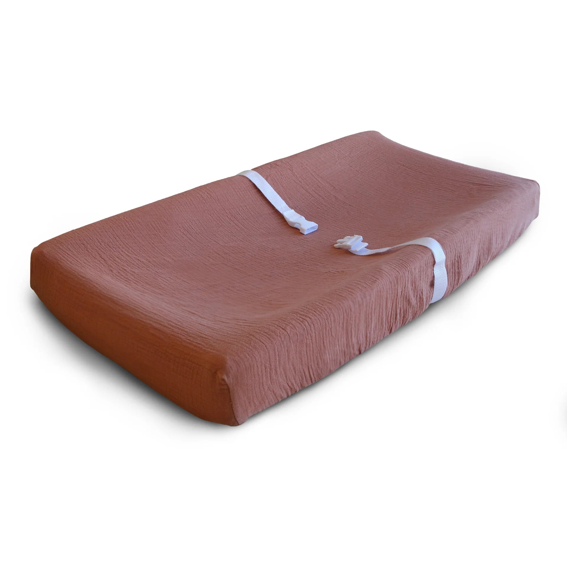 EXTRA SOFT MUSLIN CHANGING PAD COVER - CEDAR