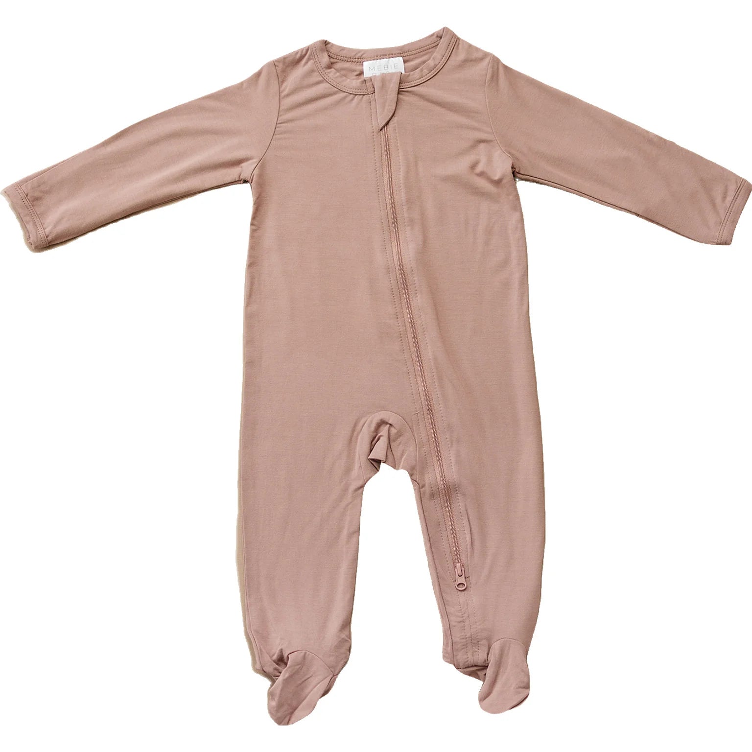 Dusty Rose Bamboo Zipper One Piece