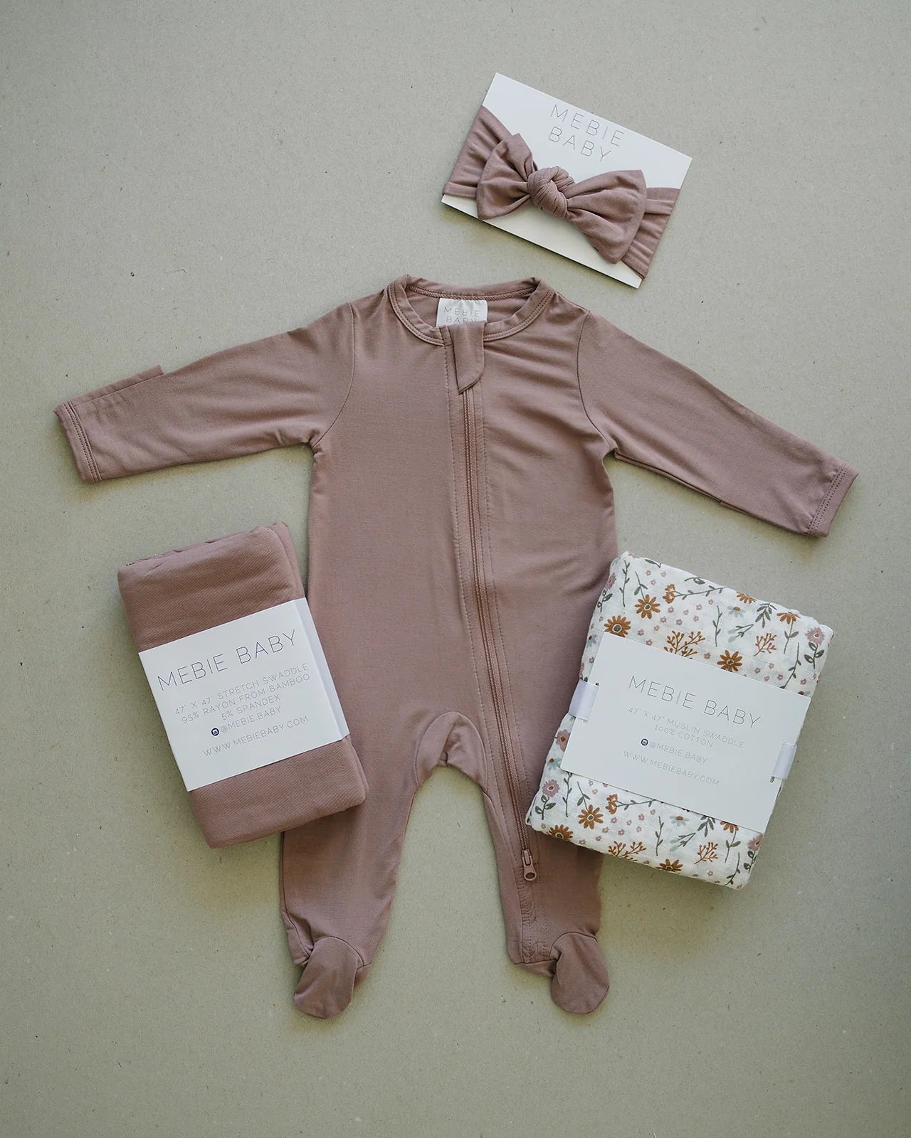 Dusty Rose Bamboo Zipper One Piece