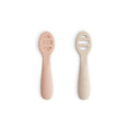 First Feeding Baby Spoons 2-Pack - Blush/Shifting Sand