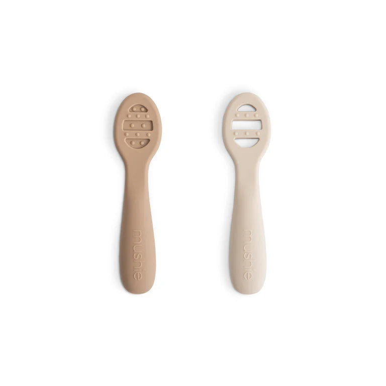 First Feeding Baby Spoons 2-Pack - Natural/Shifting Sand