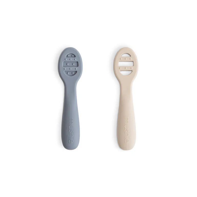 First Feeding Baby Spoons 2-Pack - Tradewinds/Shifting Sand