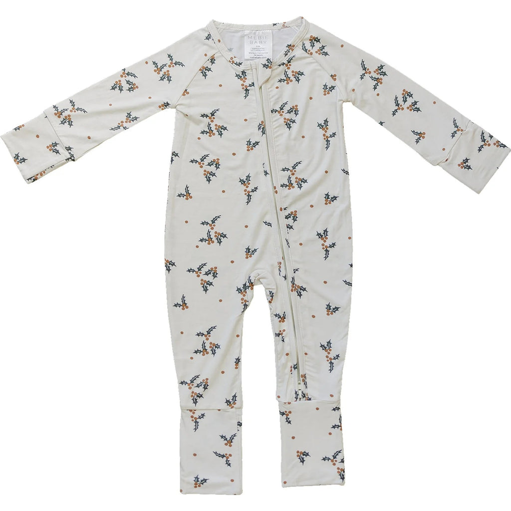 Holly Bamboo Zipper Onesie