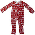 Fair Isle Bamboo Zipper Onesie