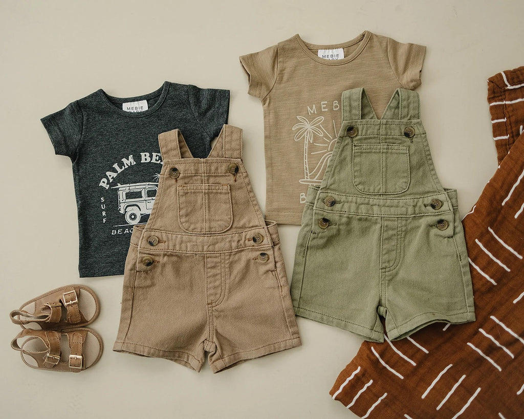 Tan Twill Overalls
