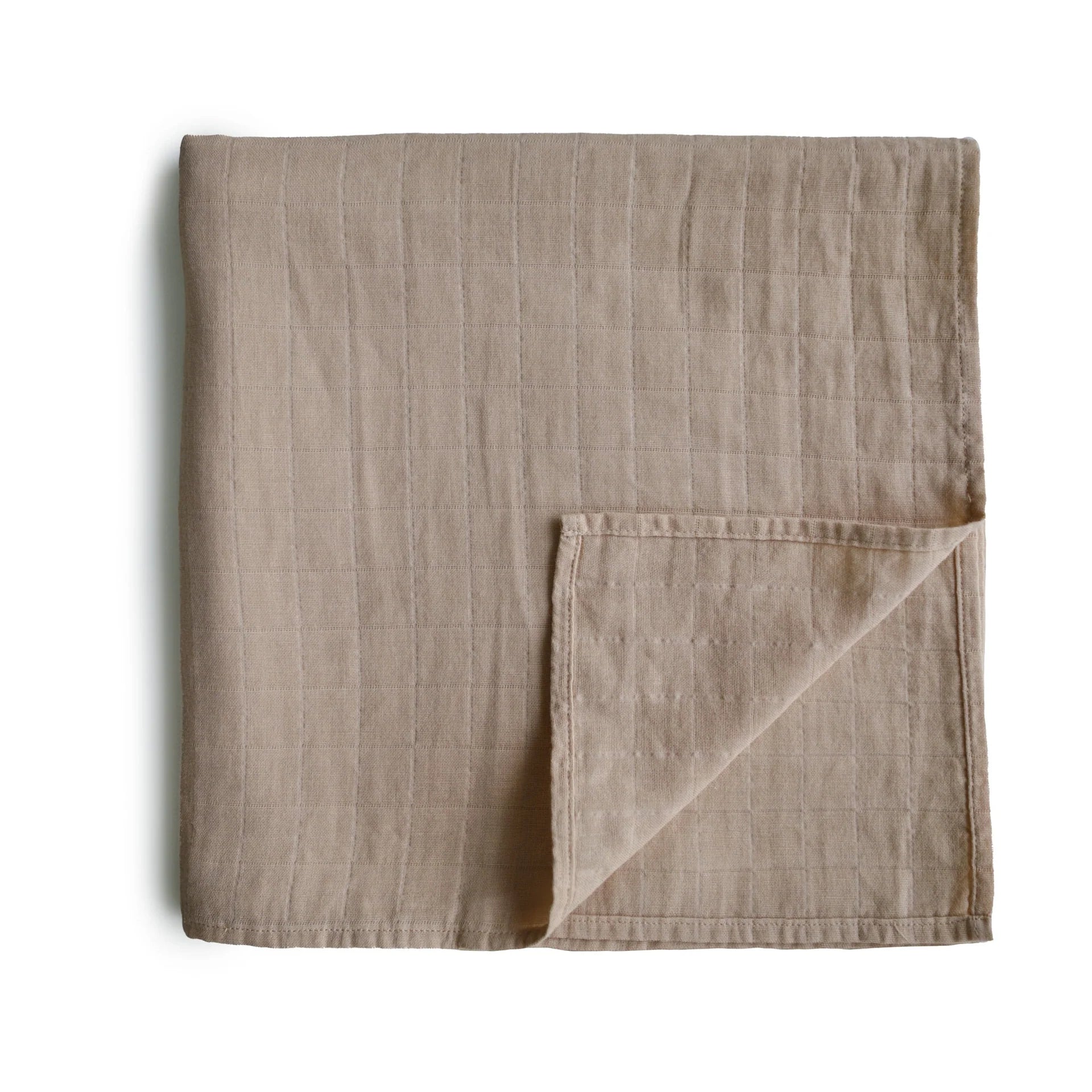 MUSLIN SWADDLE BLANKET ORGANIC COTTON - NATURAL