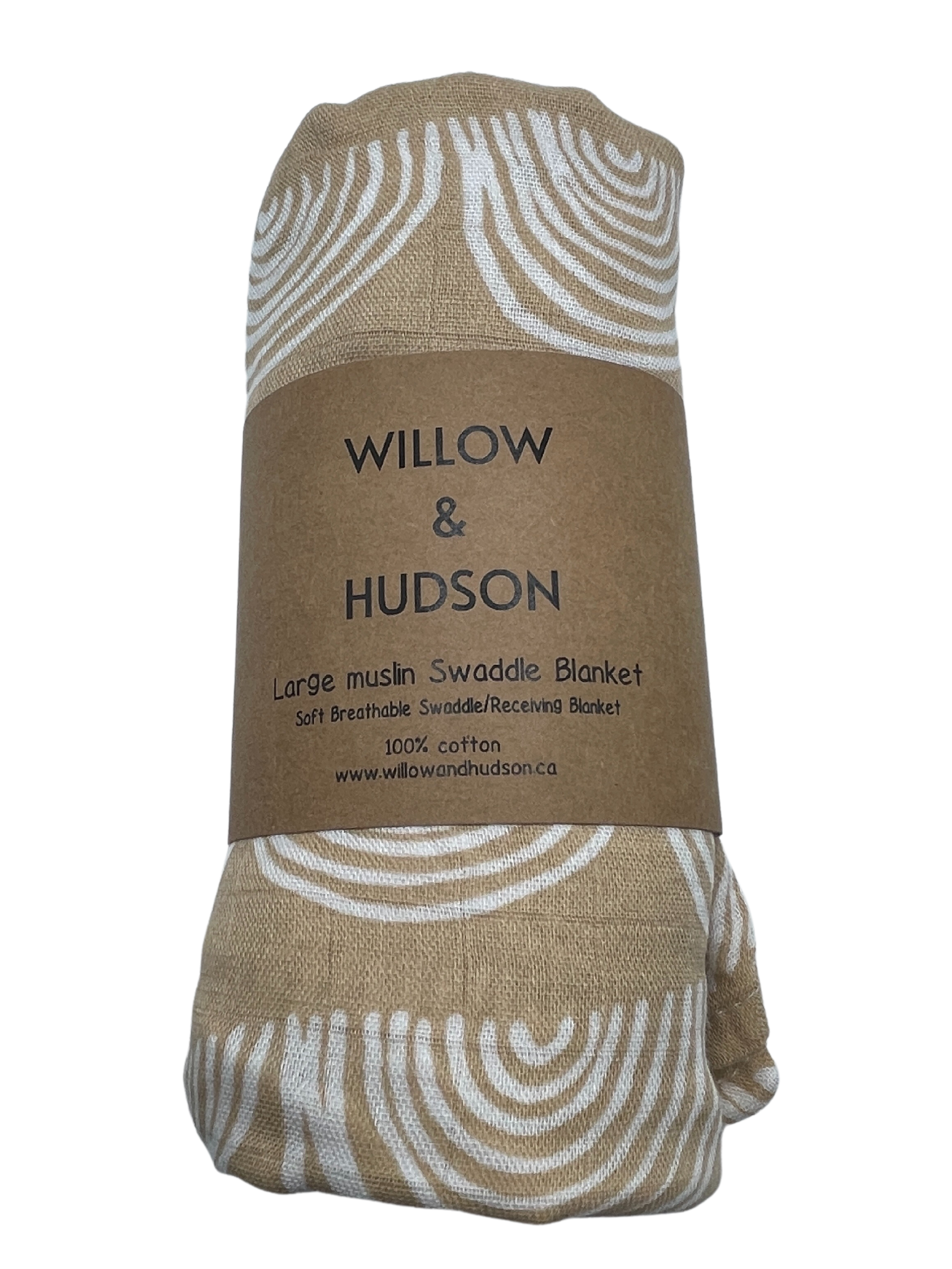 Organic Cotton Swaddle - Beige Rainbows