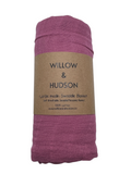 Organic Cotton Swaddle - Magenta