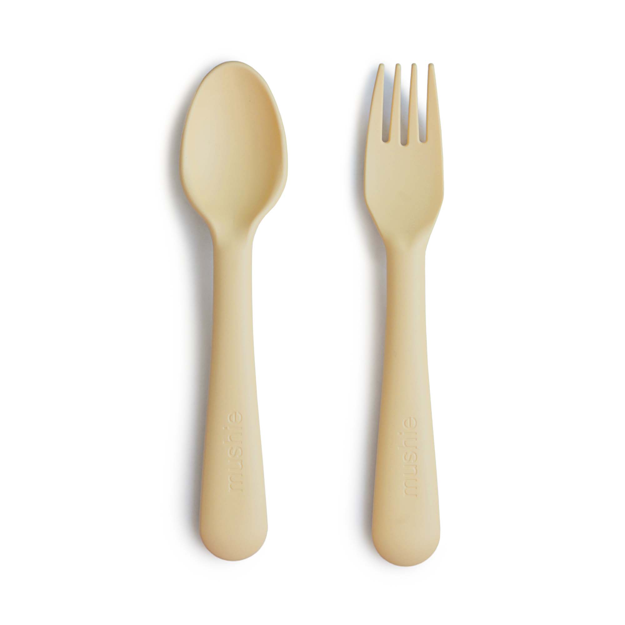 Dinnerware Fork & Spoon Set - Daffodil