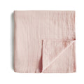 Organic Cotton Muslin Swaddle Blanket - Rose Vanilla