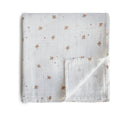 MUSLIN SWADDLE BLANKET ORGANIC COTTON - SPARROW