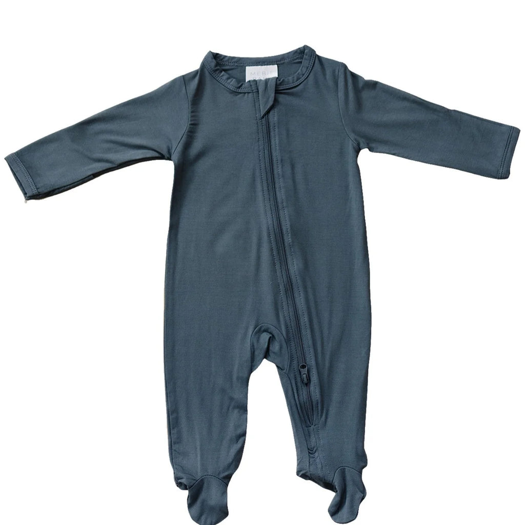 Charcoal Bamboo Zipper One Piece