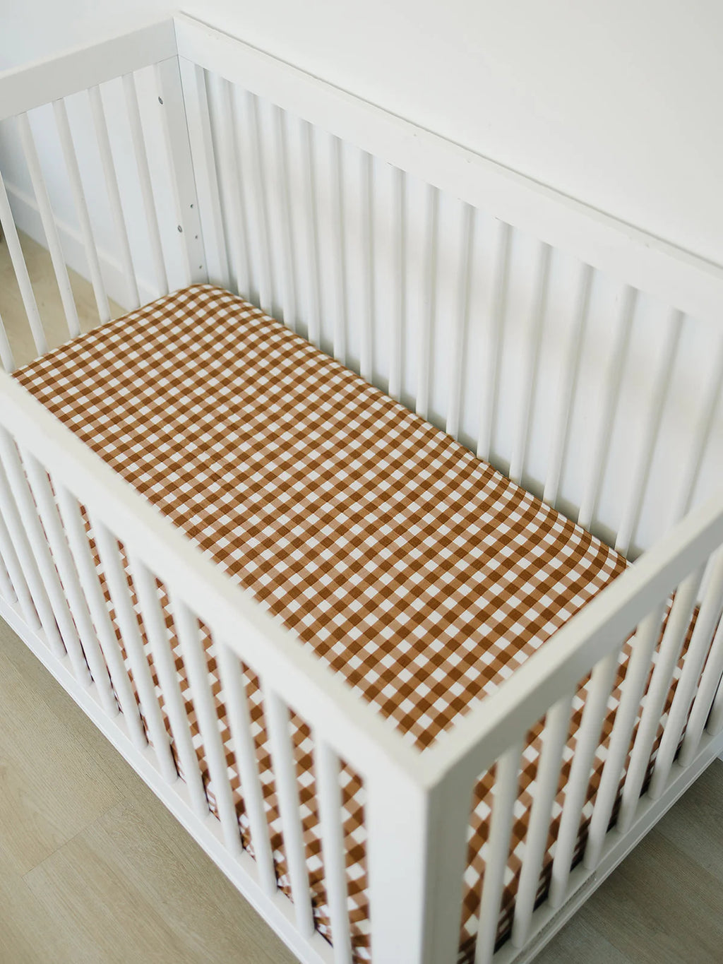 Muslin Crib Sheet - Gingham