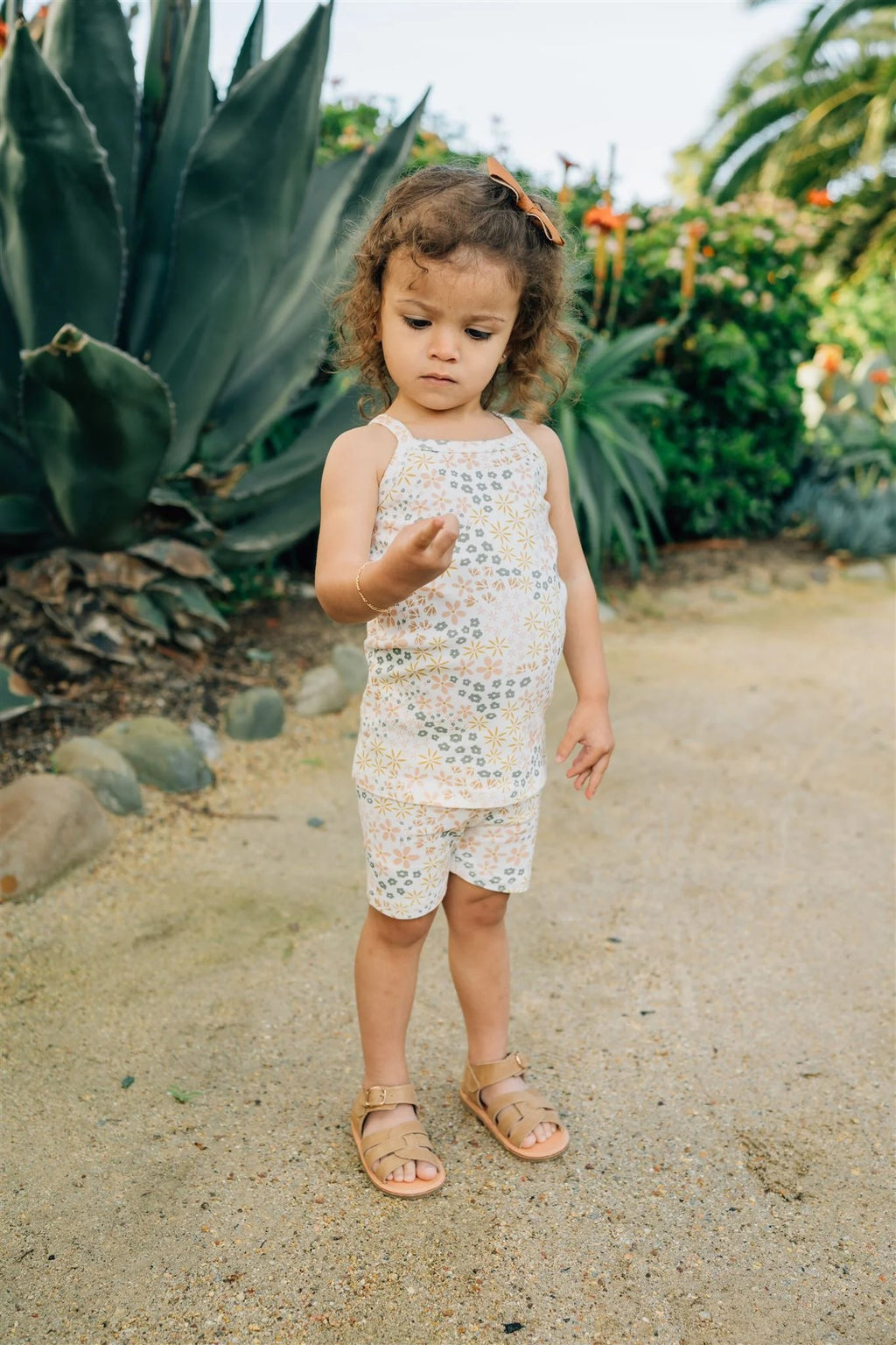 Spring Floral Tank + Biker Short Set