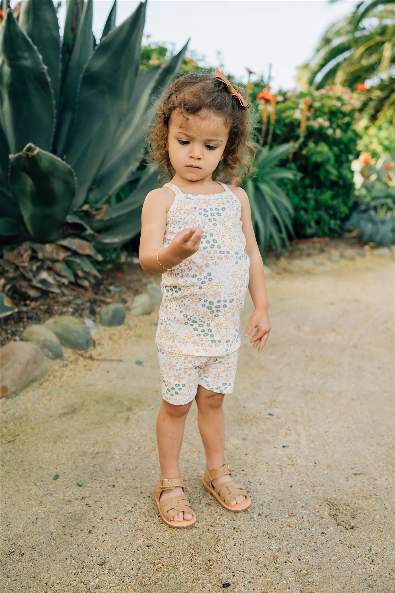 Spring Floral Tank + Biker Short Set