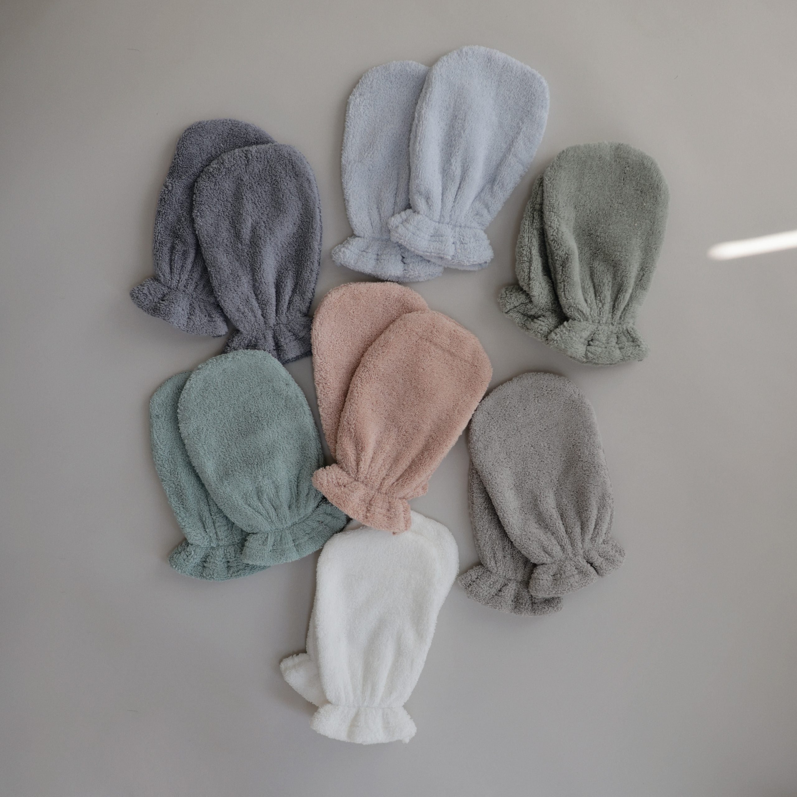 ORGANIC COTTON BATH MITT 2-PACK (Blush)