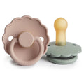 FRIGG Daisy Natural Rubber Pacifier 2-Pack (Blush/ Sage)