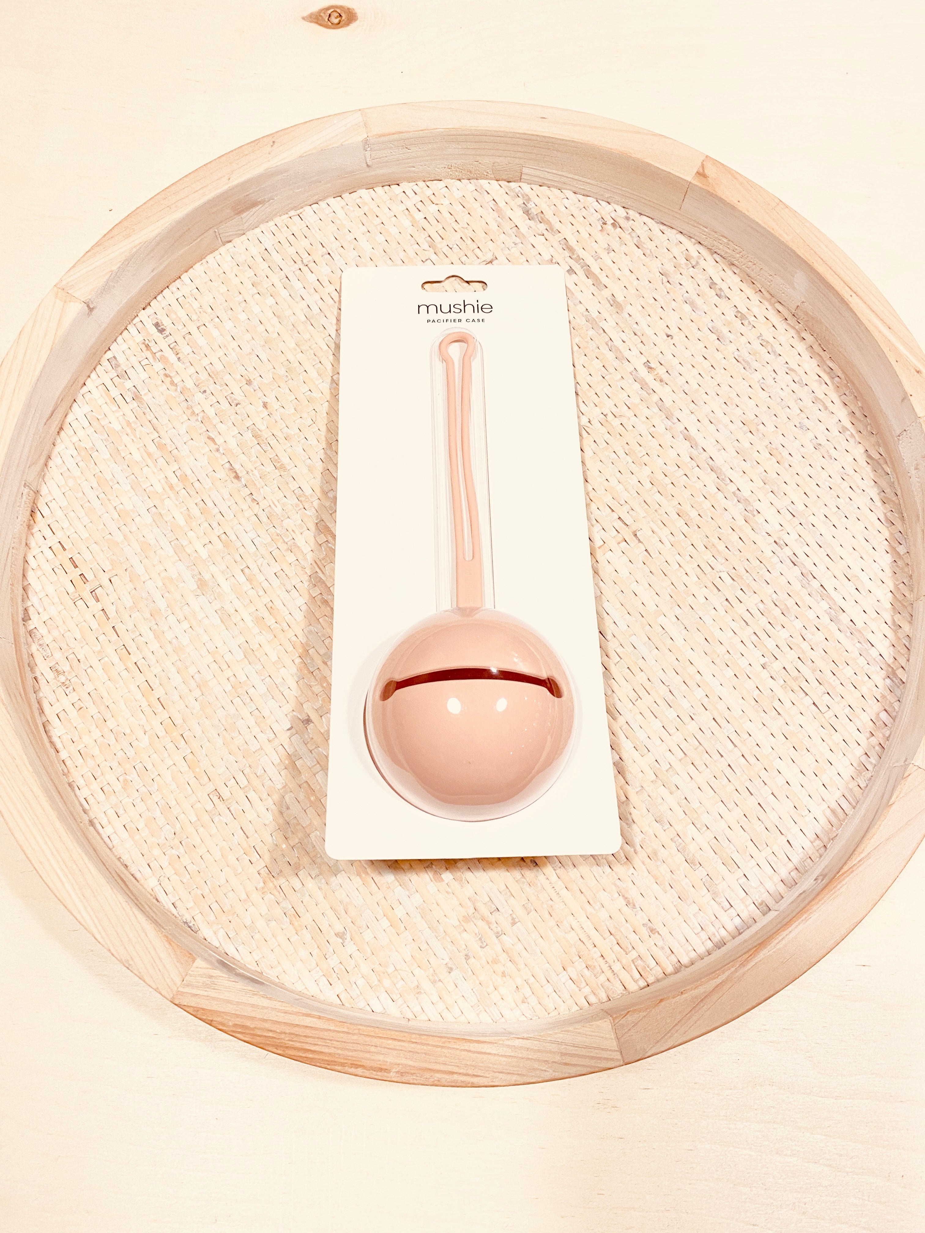 Silicone Pacifier Holder Case - Blush