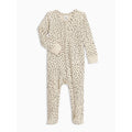 Skylar Footed Sleeper - Cheetah / Pewter