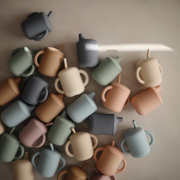 SILICONE SIPPY CUP (POWDER BLUE)