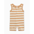 Nile Romper - Tan Ely Stripe