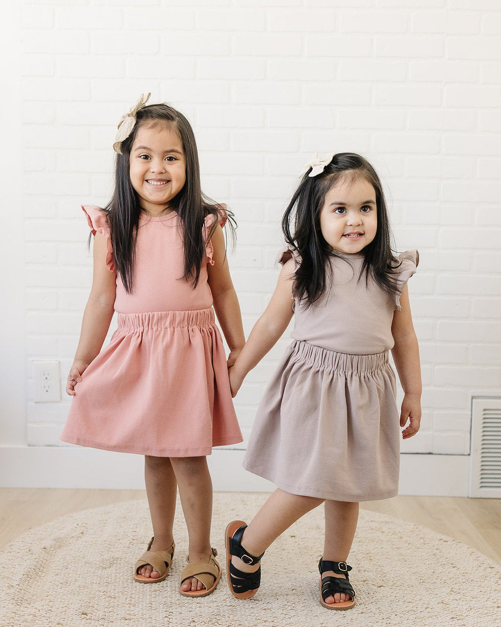 Rose Shirt & Skirt Set