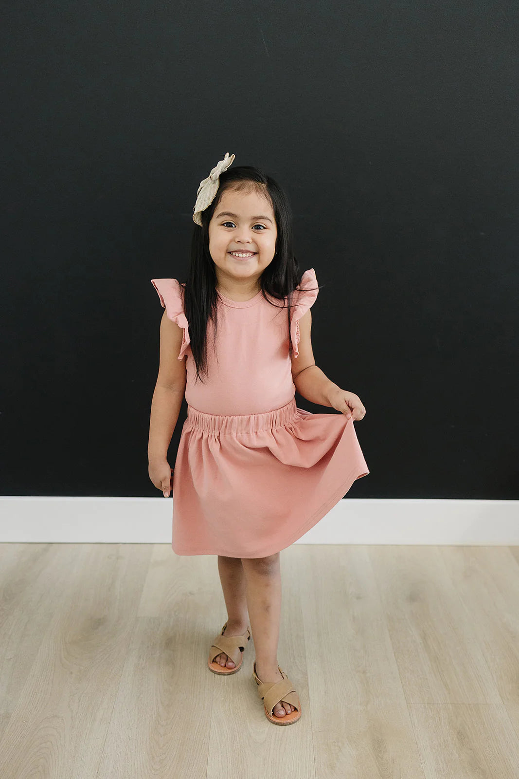 Rose Shirt & Skirt Set