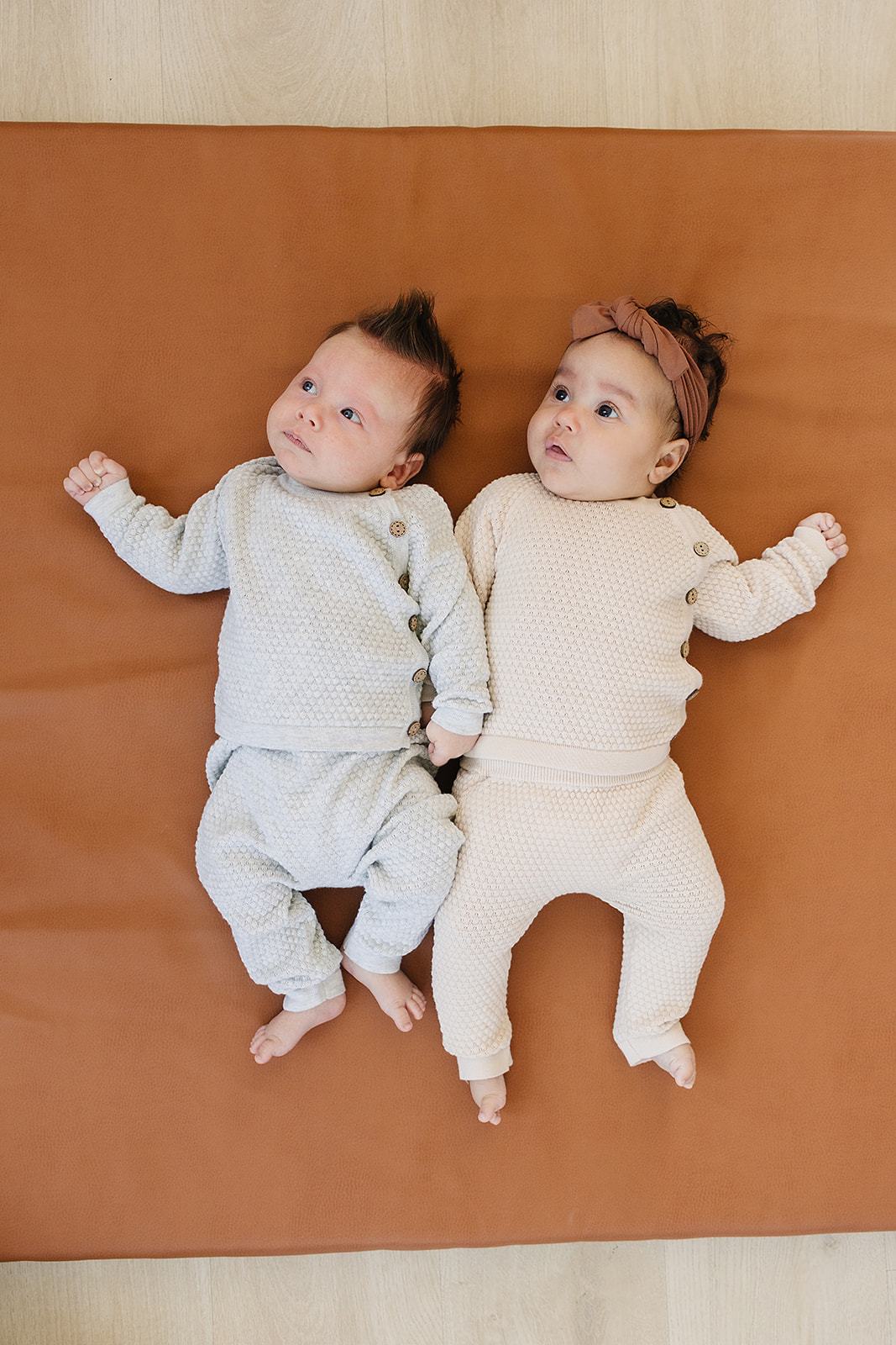 Grey Knit Layette Set