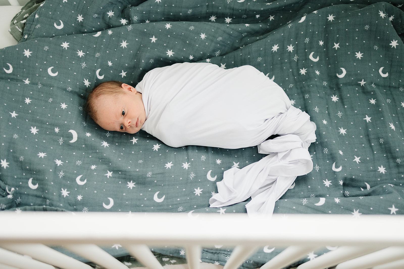 White Stretch Swaddle