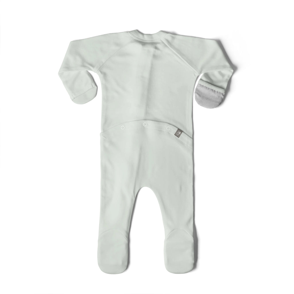 Bamboo Organic Cotton Sleep & Play Footie - Succulent