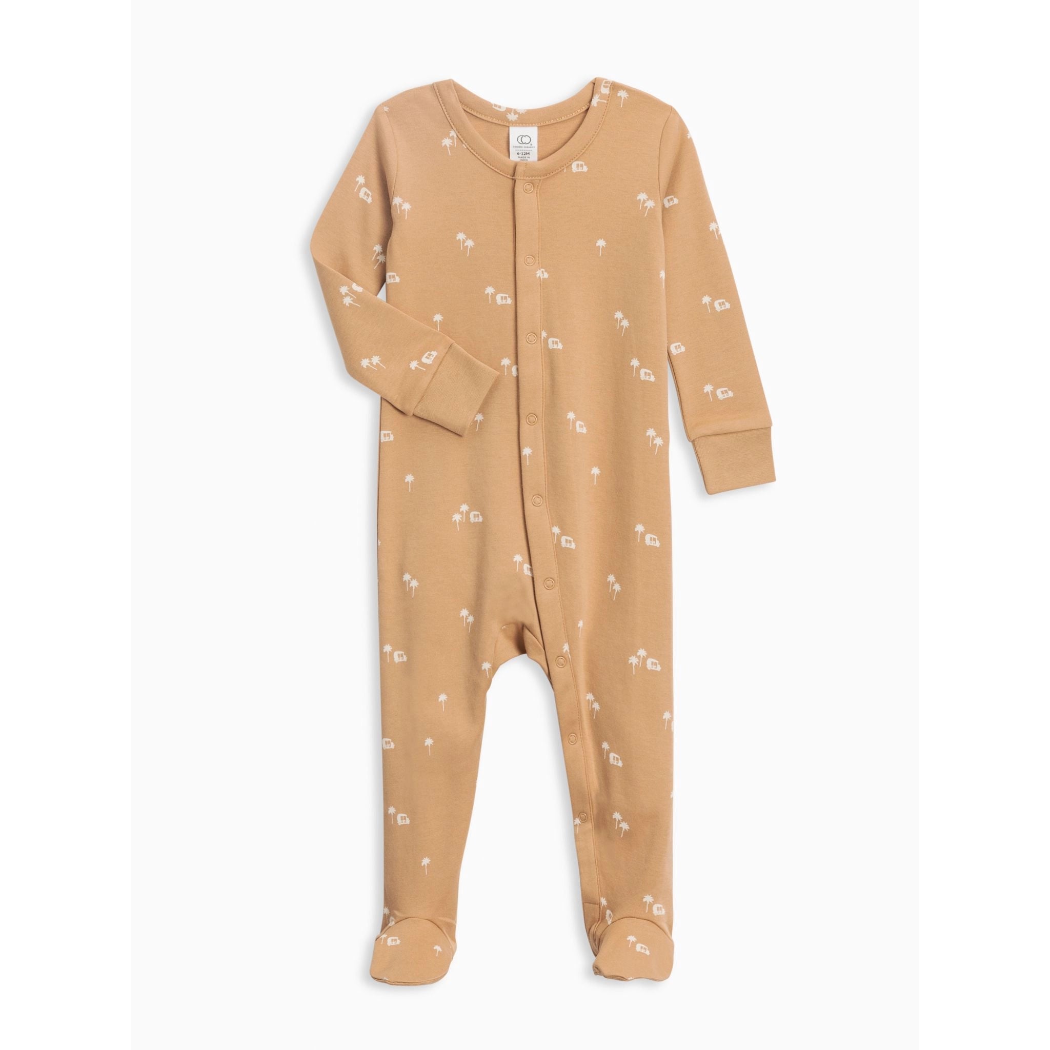 Skylar Footed Sleeper - Tuk Tuk / Tan