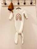 Knotted Gown - Rainbow (newborn)