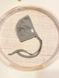 Organic Cotton Ribbed Bonnet -Green