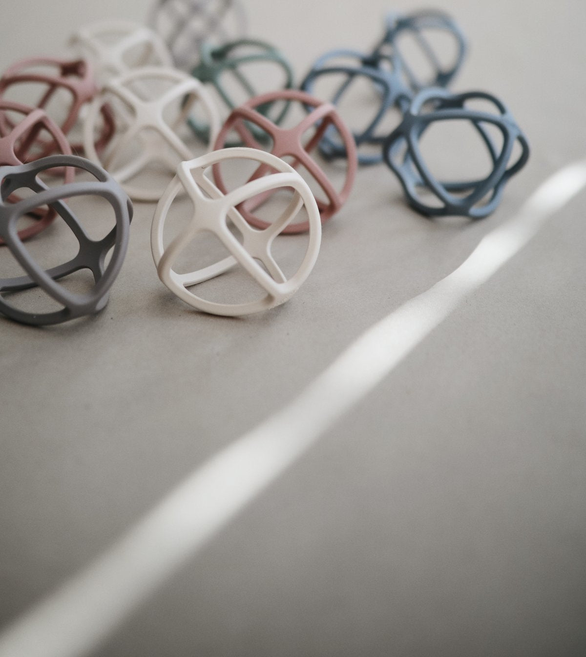 Ball Teether  - Gray Dove