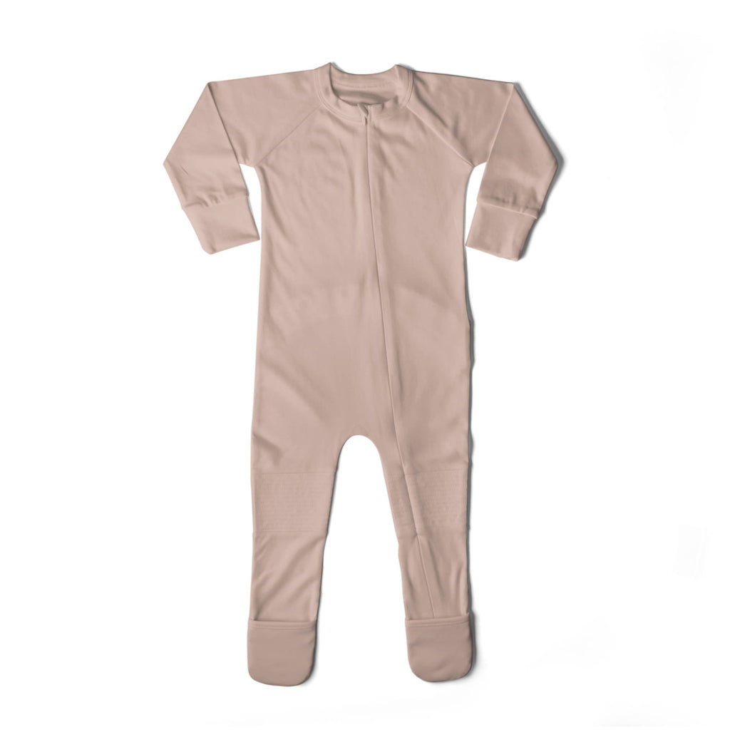 Bamboo Organic Cotton Sleep & Play Footie - Rose