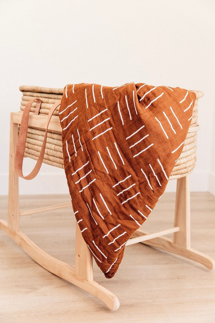 Muslin Quilt - Mustard Mudcloth