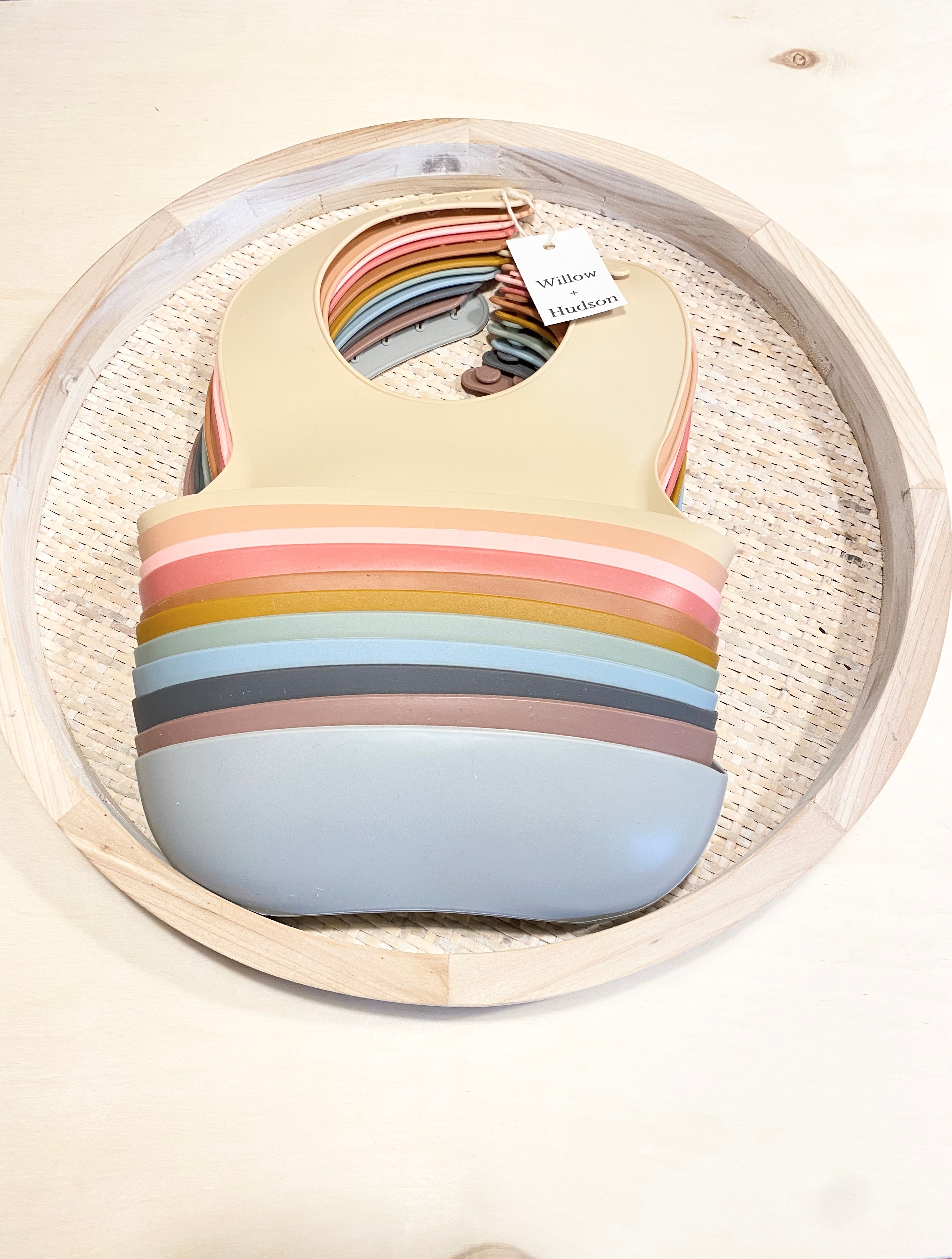 Silicone Bib - Blush